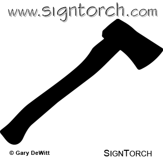 320x320 Hatchet 2 Signtorch, Turning Images Into Vector Cut Paths.