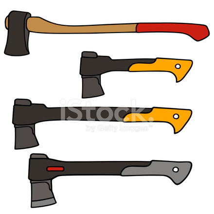 440x440 Hatchet Stock Vector