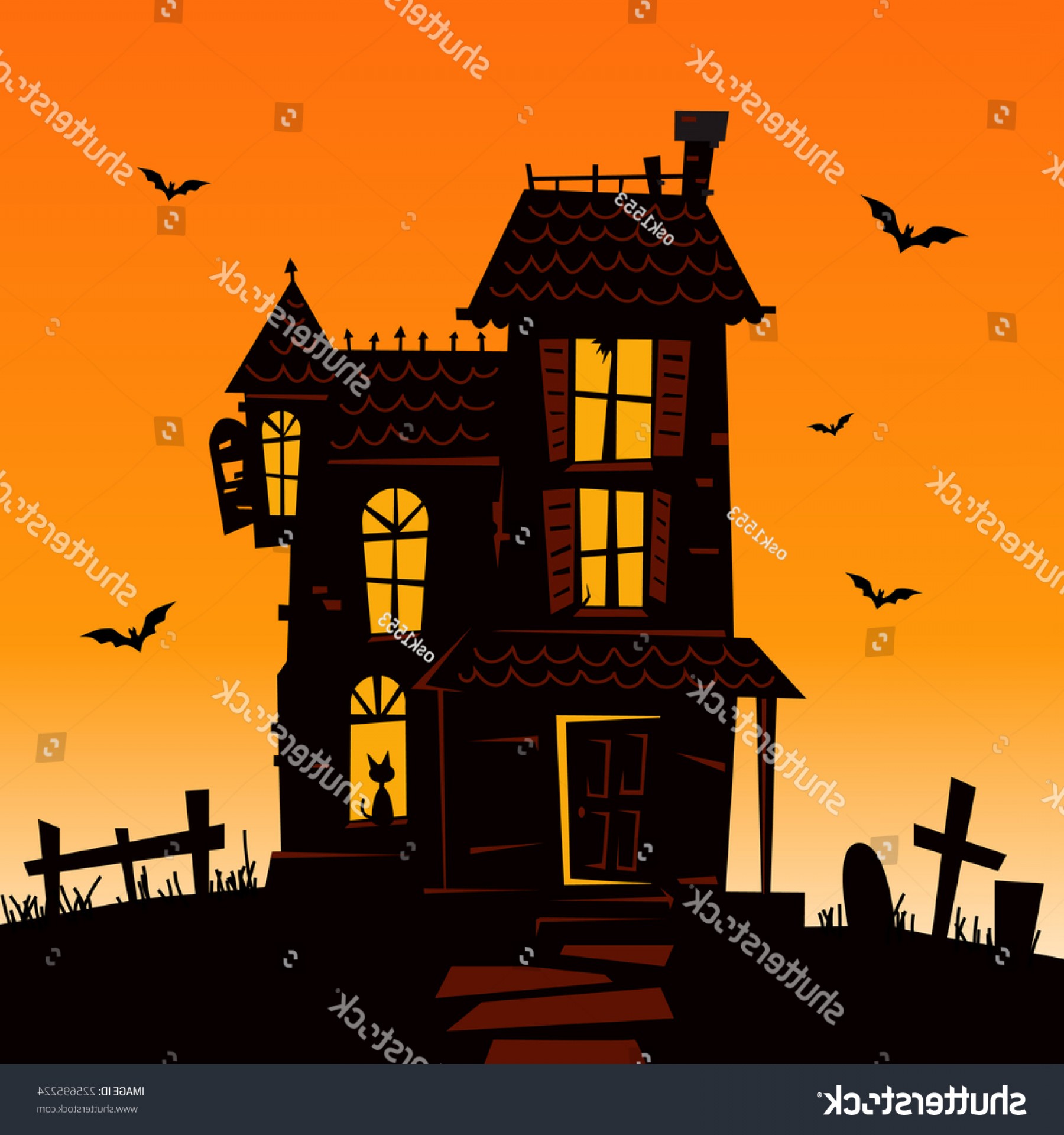 1800x1920 Haunted Mansion Spooky House Vector Illustration Arenawp