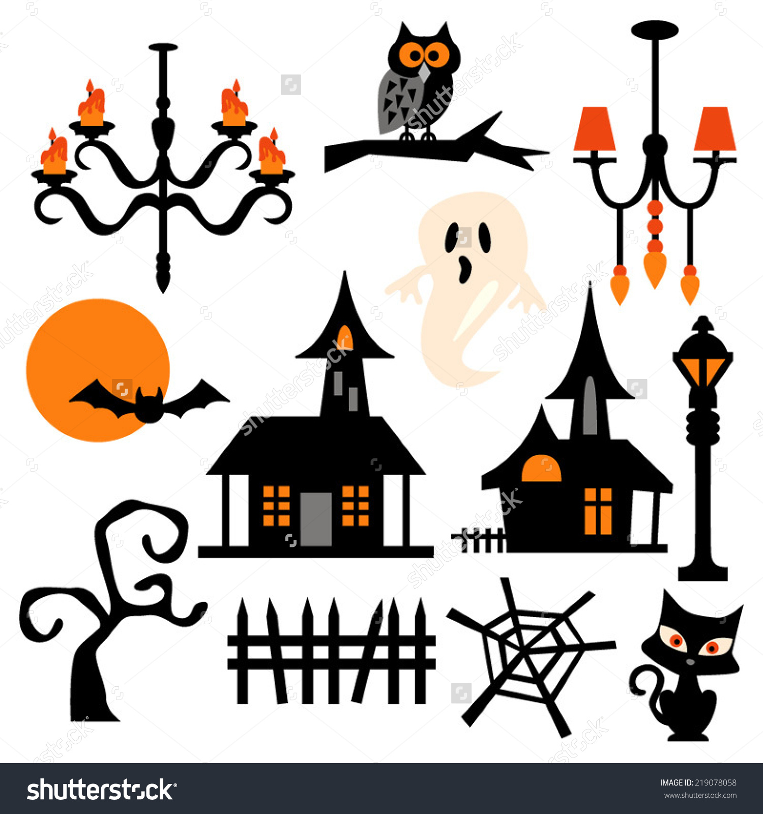 1500x1600 Haunted House With Ghost Clipart