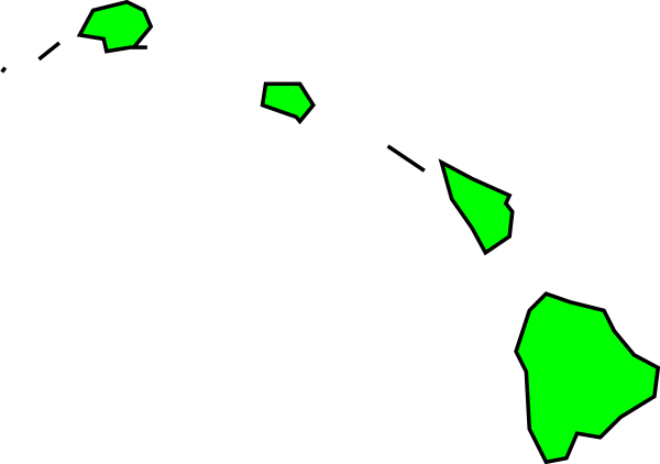 600x422 Hawaiian Islands Clip Art