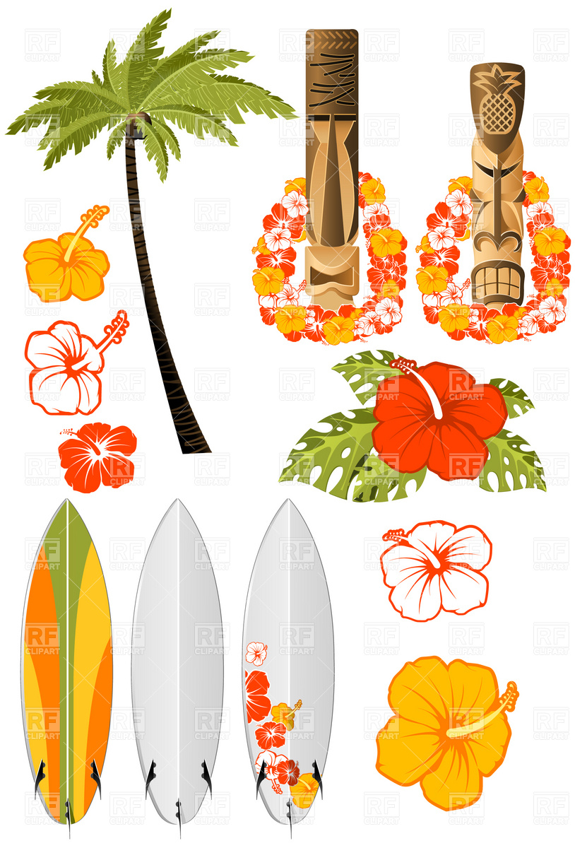 814x1200 Hawaii Clipart Vector