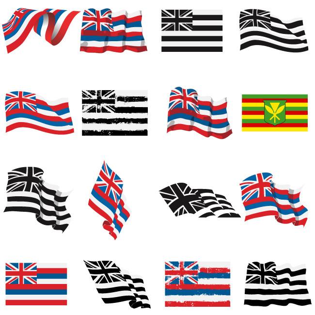 650x650 Hawaiian Flags