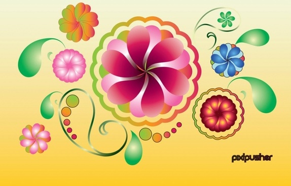 574x368 Hawaiian Flower Vector Free Vector Download (10,558 Free Vector
