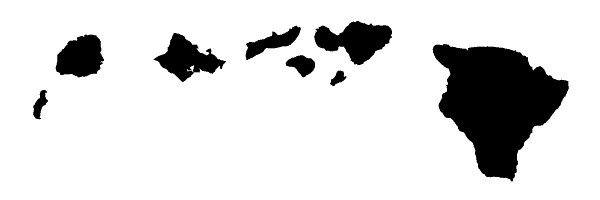 600x200 Island Clipart Hawaii State