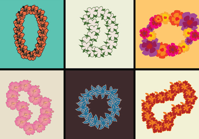 632x443 Hawaiian Lei Vector Illustrations Free Vector Download 393187