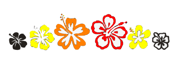 600x219 Lei Hawaiian Night Design Clip Art