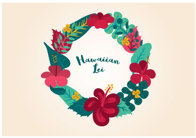 632x443 Vector Hawaiian Lei Free Vector Download 341801 Cannypic