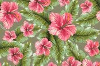 343x228 Hawaiian Flowers Pattern Vector