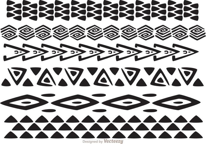 700x490 Hawaiian Tribal Pattern Vectors Pack 1