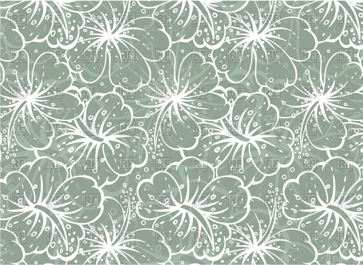 1200x876 Hawaiian Flower Seamless Pattern Vector Image Vector Artwork Of