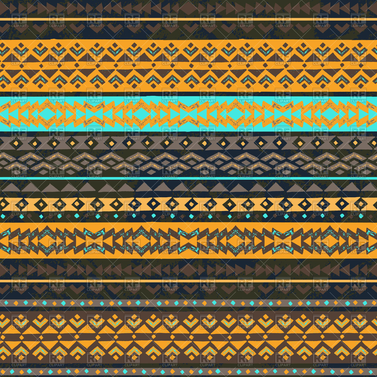 1200x1200 Color Tribal Seamless Hawaiian Pattern Vector Image Vector