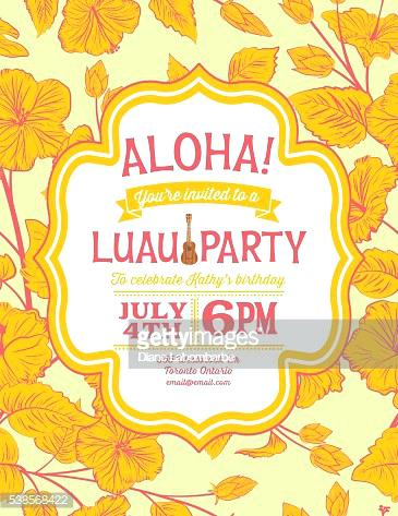 365x473 Hawaiian Shirt Birthday Invitations New Party Aloha Invitation