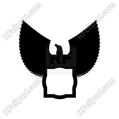400x400 Eagle Emblem Template. Hawk Symbol. Vector Image Vector Artwork