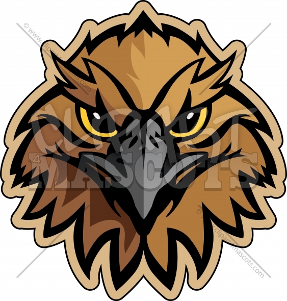 563x590 Hawk Mascot Logo Graphic Vector Logo