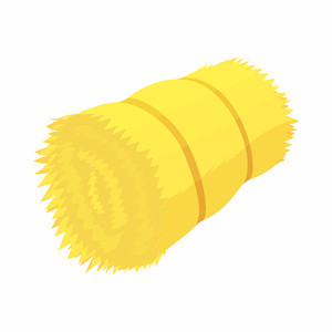 300x300 Round Hay Bale Royalty Free Vectors