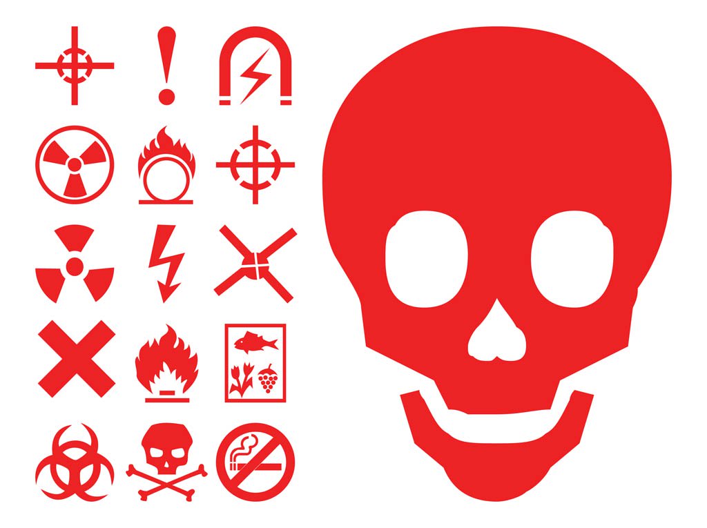 1024x765 Hazard Symbols Icons Vector Art Amp Graphics
