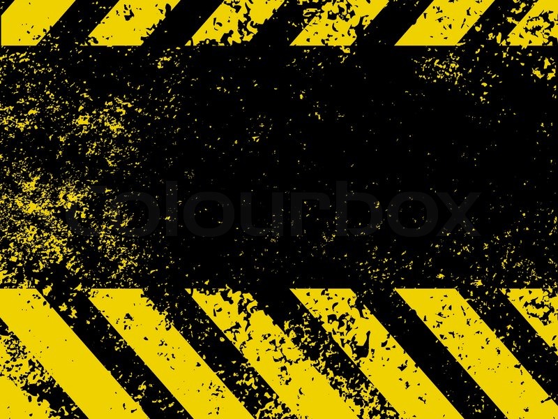 800x600 Hazard Stripes In Grunge Style. Eps 8 Vector File Included Stock