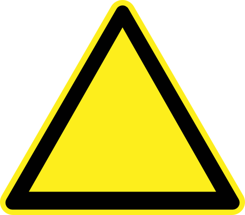 500x440 Blank Hazard Warning Sign Vector Image Public Domain Vectors