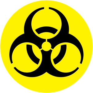 300x300 Danger Biological Hazard Logo Vector (.eps) Free Download