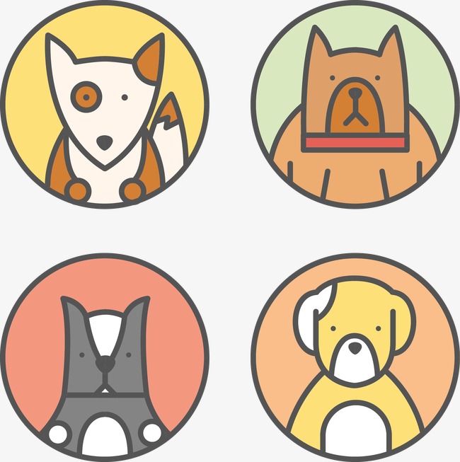 650x653 Vector Dog Head Icon, Dog Avatar, Icon, Vector Png And Vector For