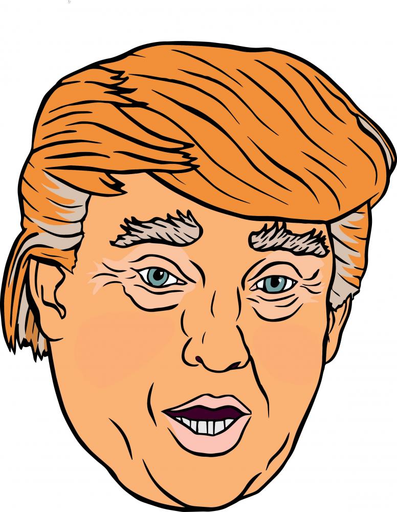 776x1000 Trump Head (Adobe Illustrator Vector File) Destructables