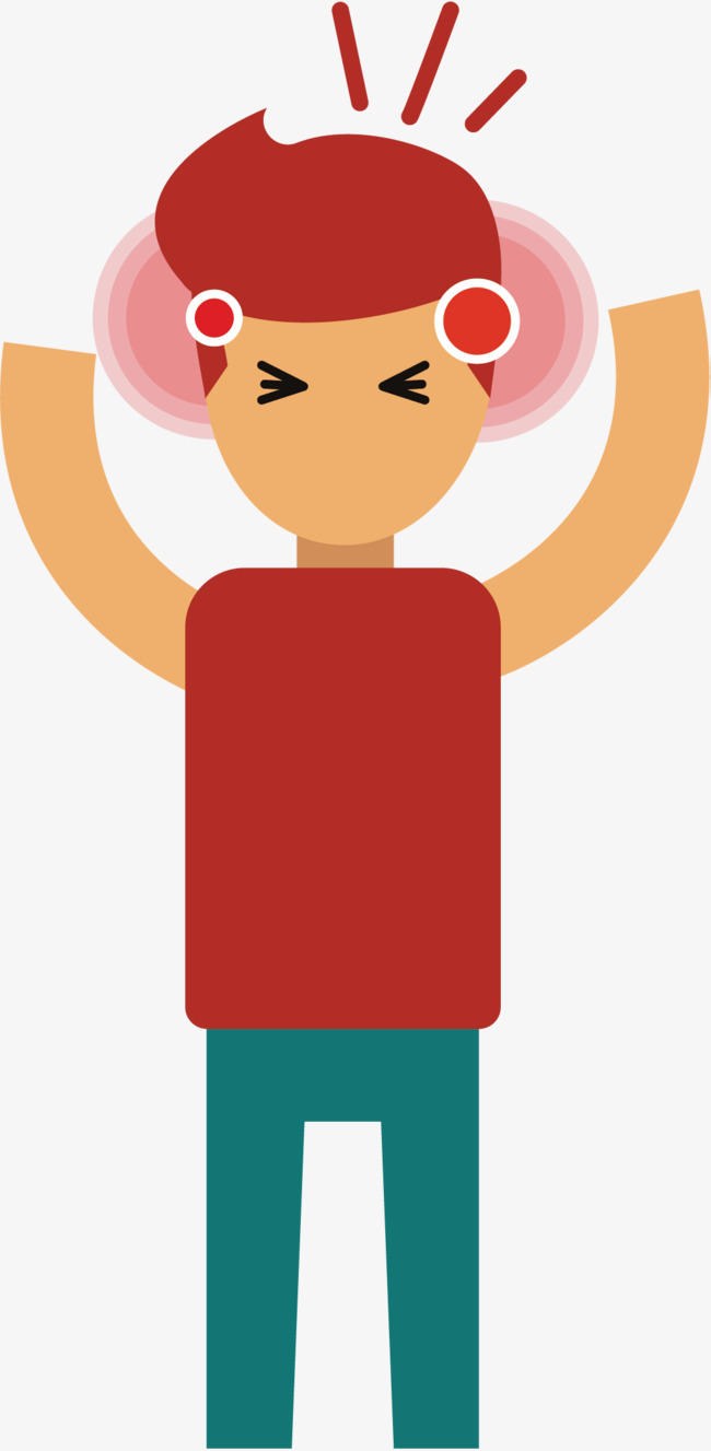 650x1327 Vector Of Headache Patients, Hand, Red Hair, Boy Png And Vector