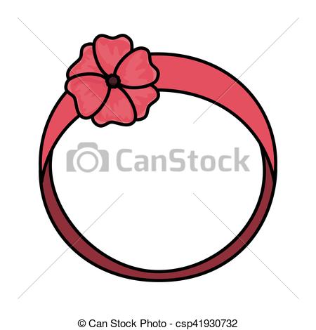450x470 Cute Female Headband Icon Vector Illustration Design.