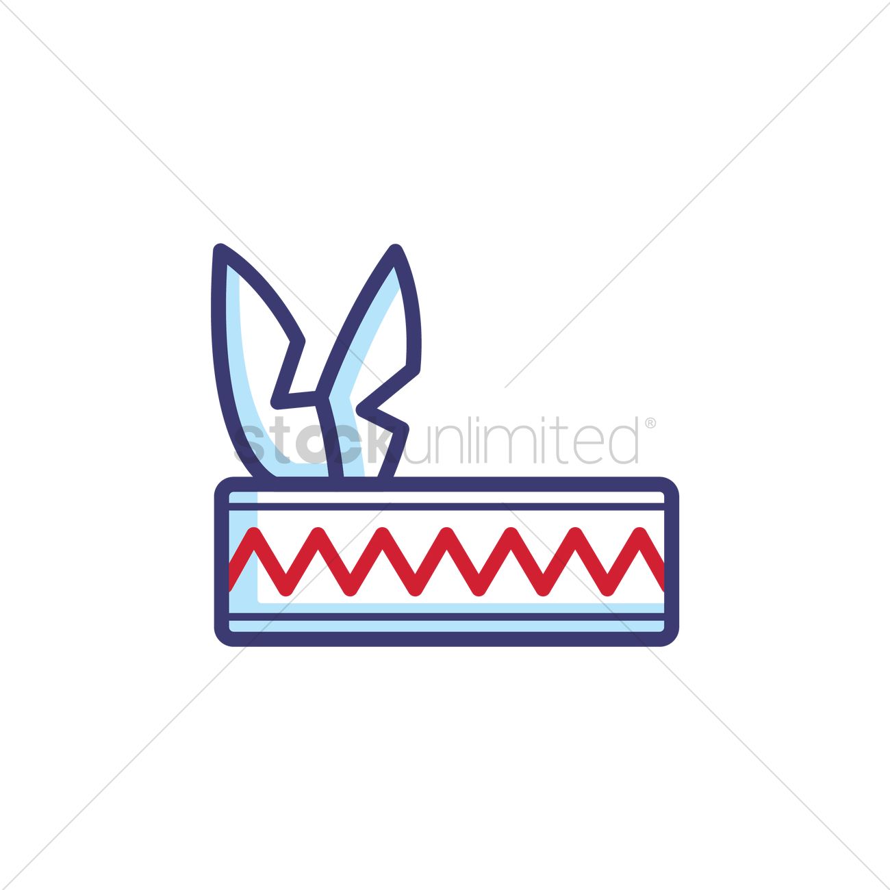 1300x1300 Native American Headband Vector Image