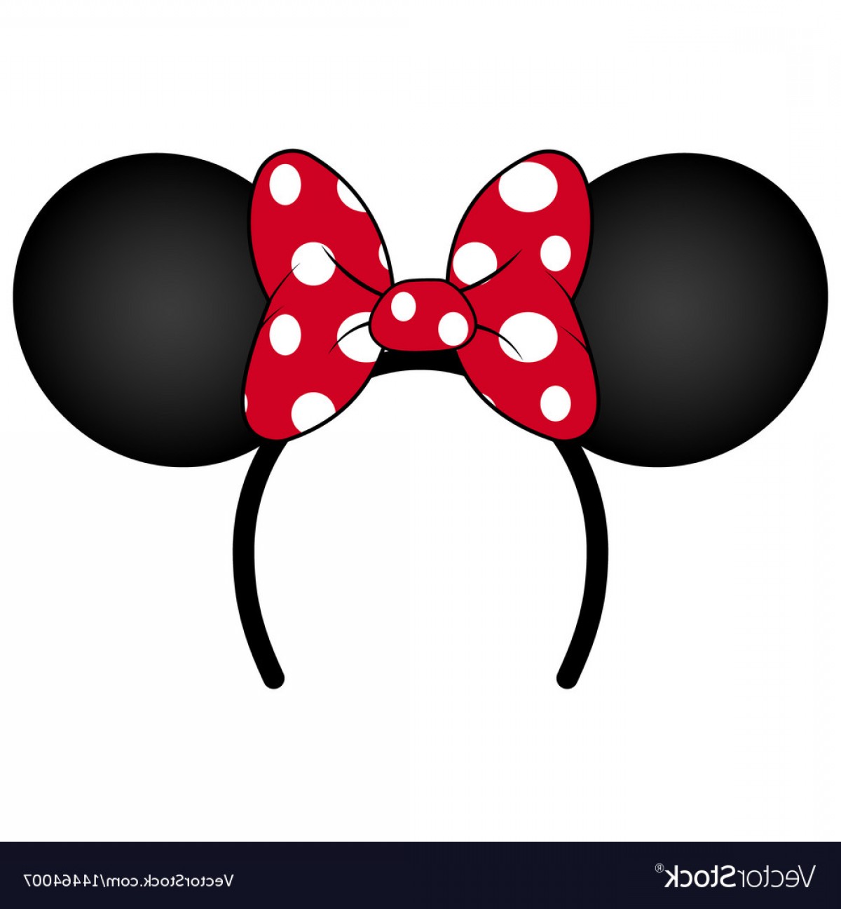 1200x1296 Perfect Mouse Ears With Red Bow Headband Vector Orangiausa