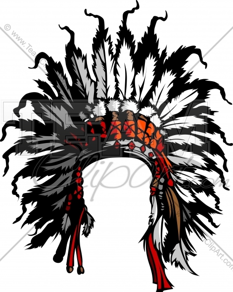 471x590 Clipart Indian Headdress Image. Easy To Edit Vector Format.