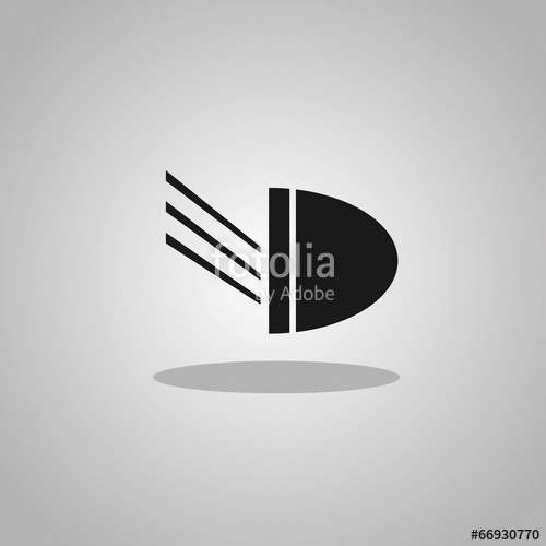 500x500 Vector Illustration Of A Car Headlight Stock Image And Royalty