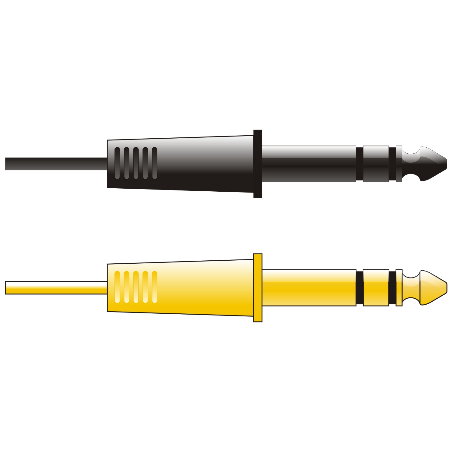 1500x1500 Vector For Free Use Audio Jack Set