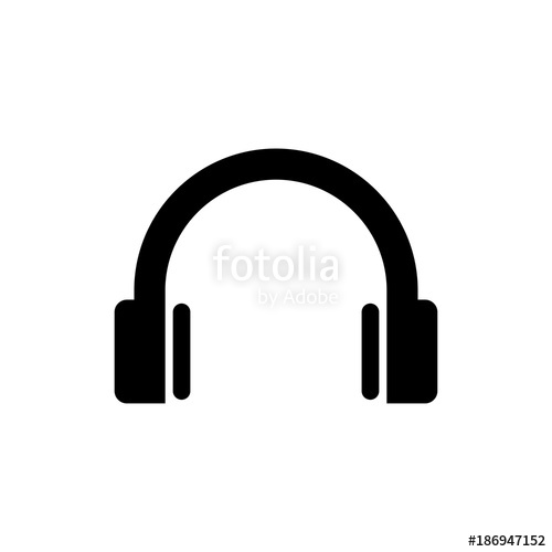 500x500 Headphone Vector Icon Stock Image And Royalty Free Vector Files