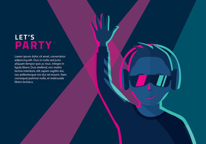 700x490 Man Listening To Headphones Vector