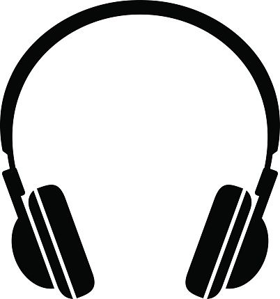 402x429 Black Headphones Icon Vector Art Illustration Grafitti