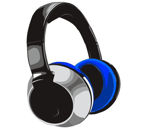 600x525 Free Headphones Vector Art 123freevectors