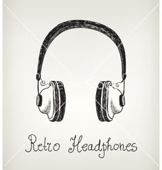 236x248 Retro Headphone Vector Free Download