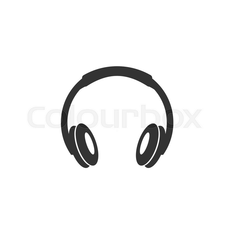 800x800 Vector Illustration Of Headphone Or Earphone Headset Stock