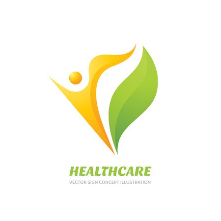 450x450 Healthcare Vector Logo Concept Illustration. Health Logo Sign