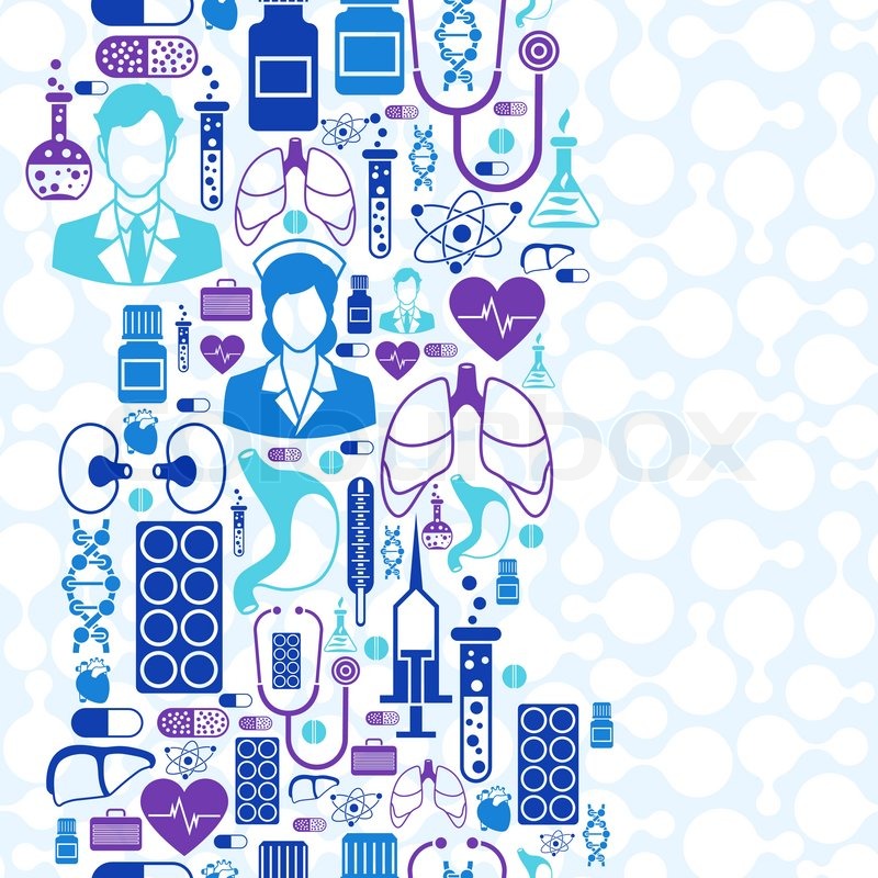 800x800 Medical And Health Care Seamless Pattern. Stock Vector Colourbox