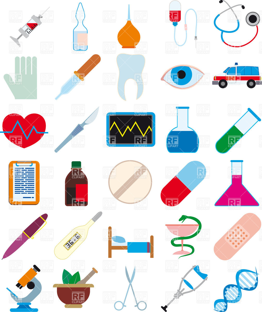 1006x1200 Medicine, Pharmaceutics And Health Care Icons Vector Image
