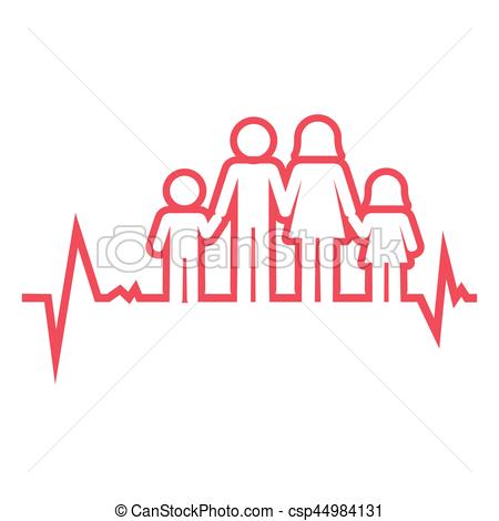 450x470 Family Health Care Icon Vector Illustration Design.