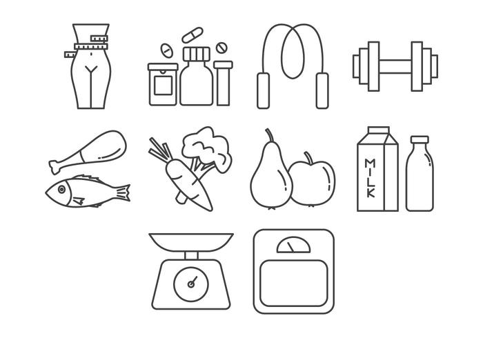 700x490 Fitness And Health Icon Vector