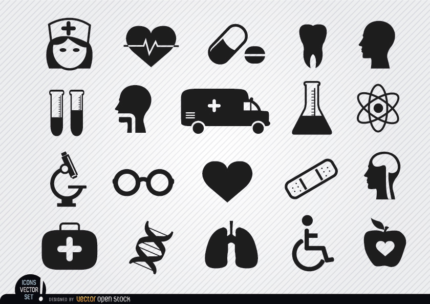 840x593 20 Medical And Health Icons