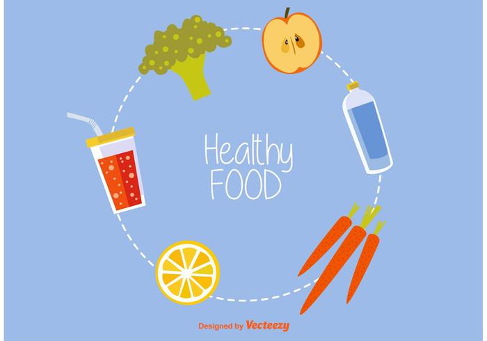 700x490 Healthy Food Vector Icons