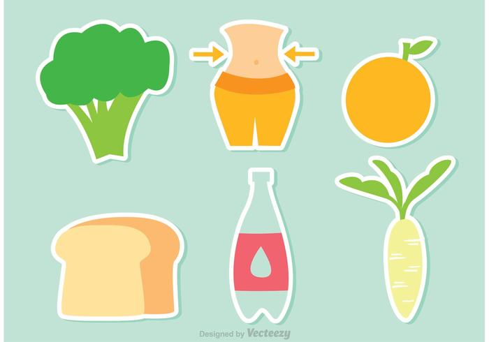700x490 Healthy Food Diet Vector Icons