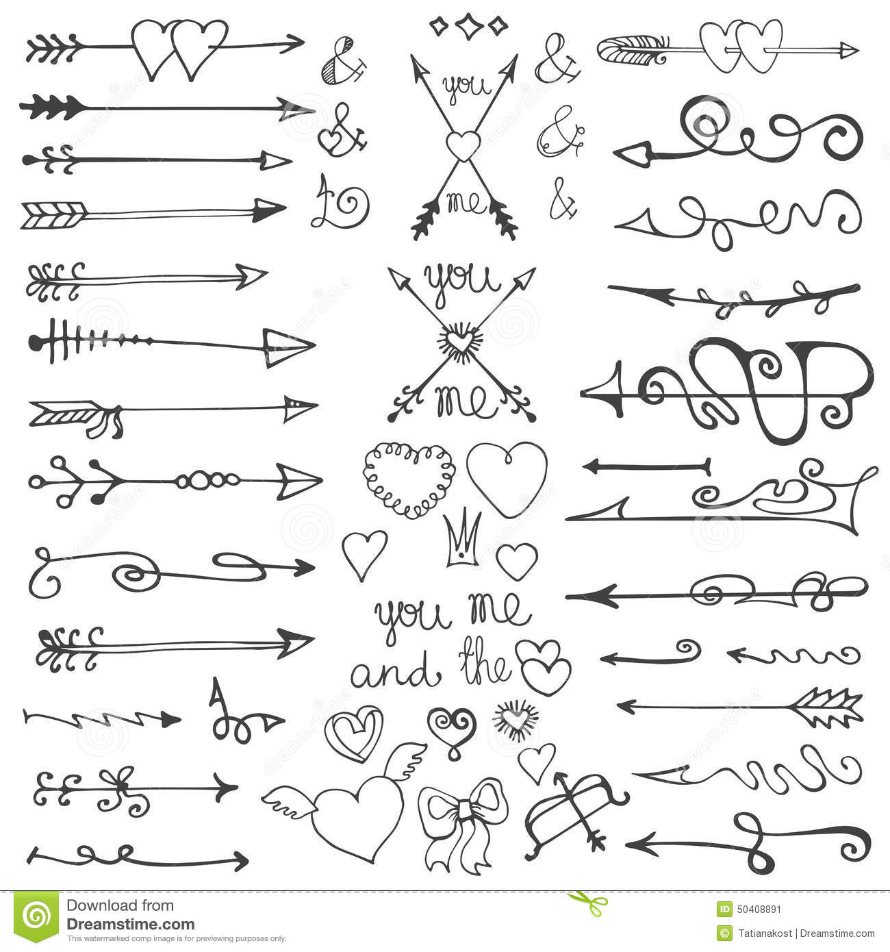 1300x1390 Cute Arrow Heart Picture Free Download