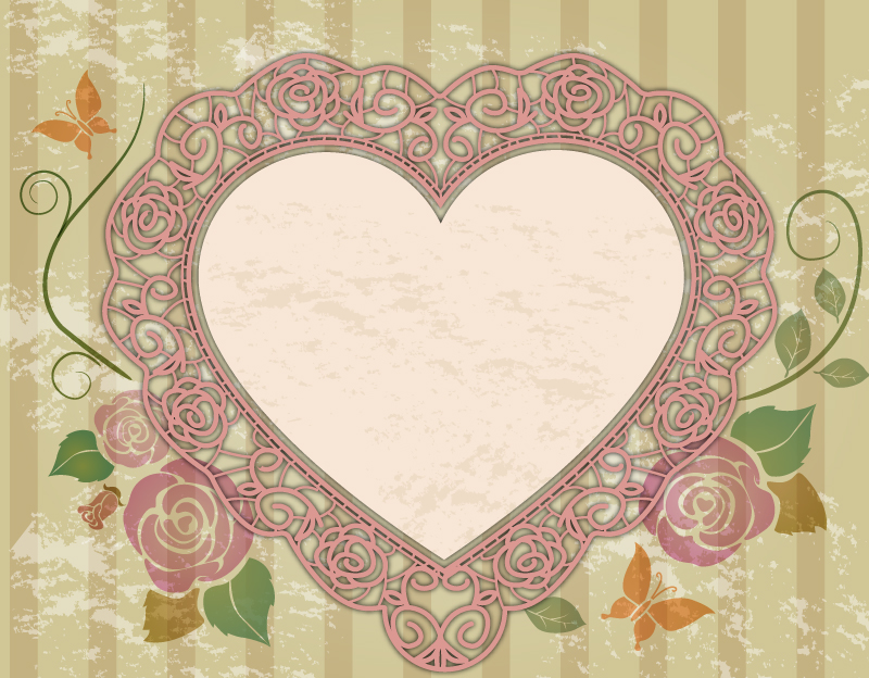 800x624 Heart Border Vector Free Vector Graphic Download