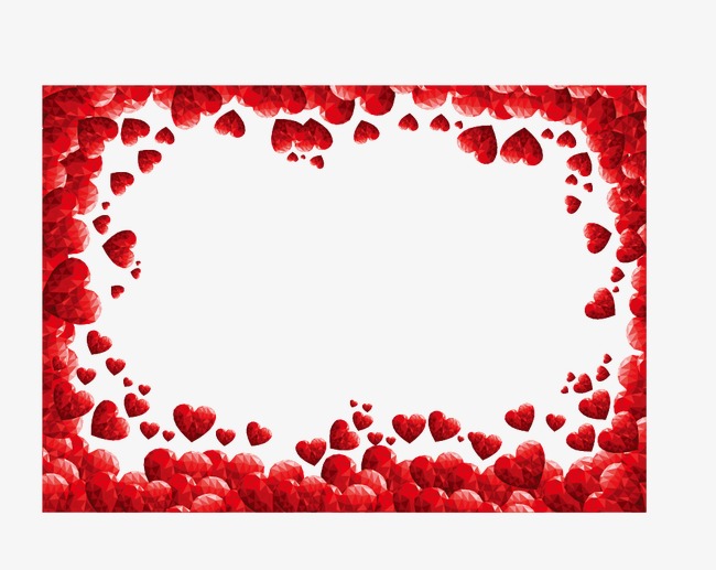 650x517 Red Hearts Border, Red, Heart, Frame Png And Vector For Free Download